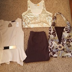 Bundle of 3 tops 1 pants